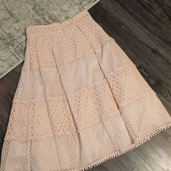 🔥🔥Eliza J blush Easter teared pleated lace skirt pockets 2 - Picture 5 of 16